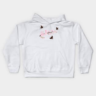 Sakura Birds Kids Hoodie